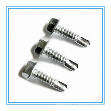 DIN7504k Hex Washer Drilling Screw with Tapping Screw Thread